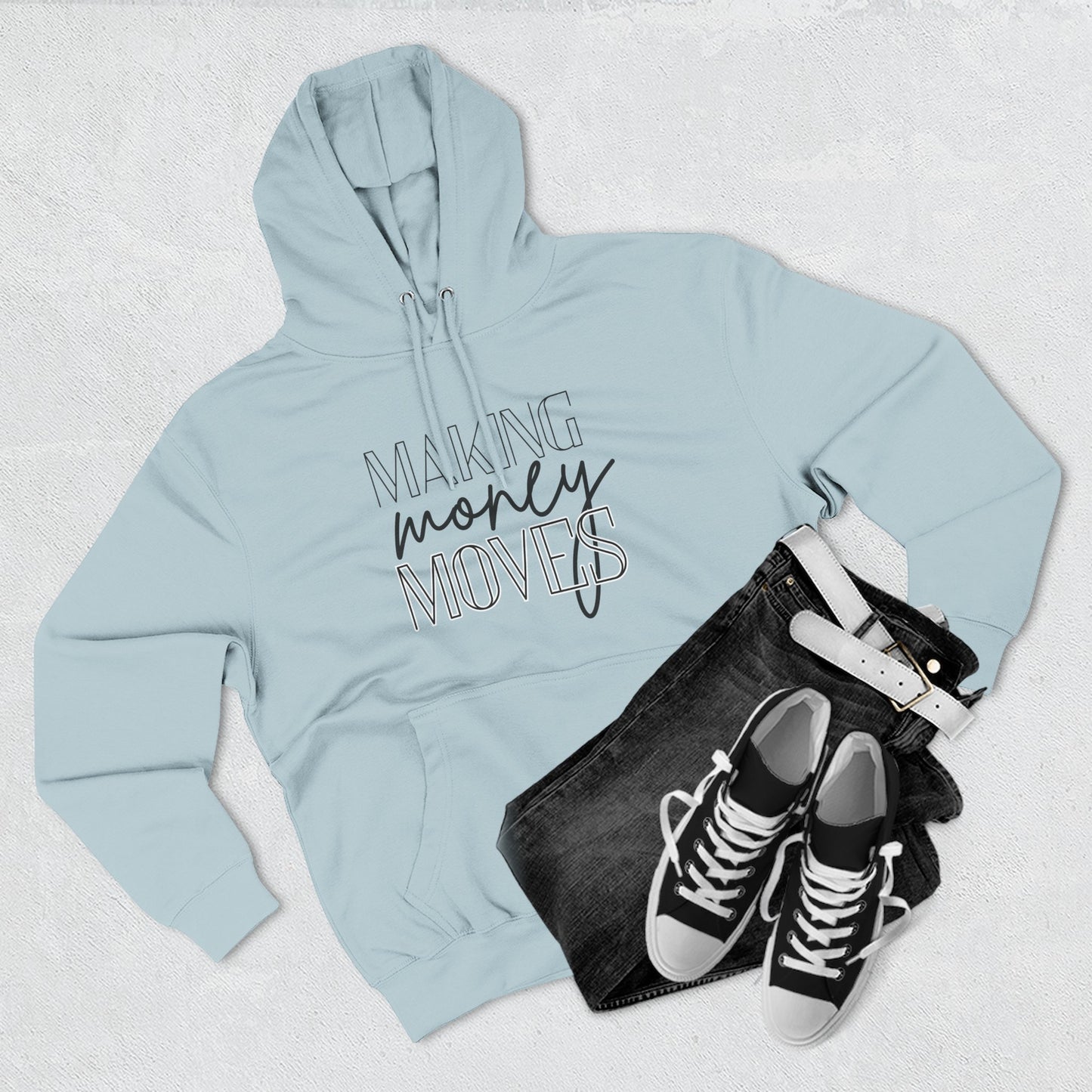 Motivational Fleece Hoodie | Making Money Moves Sweatshirt for Entrepreneurs