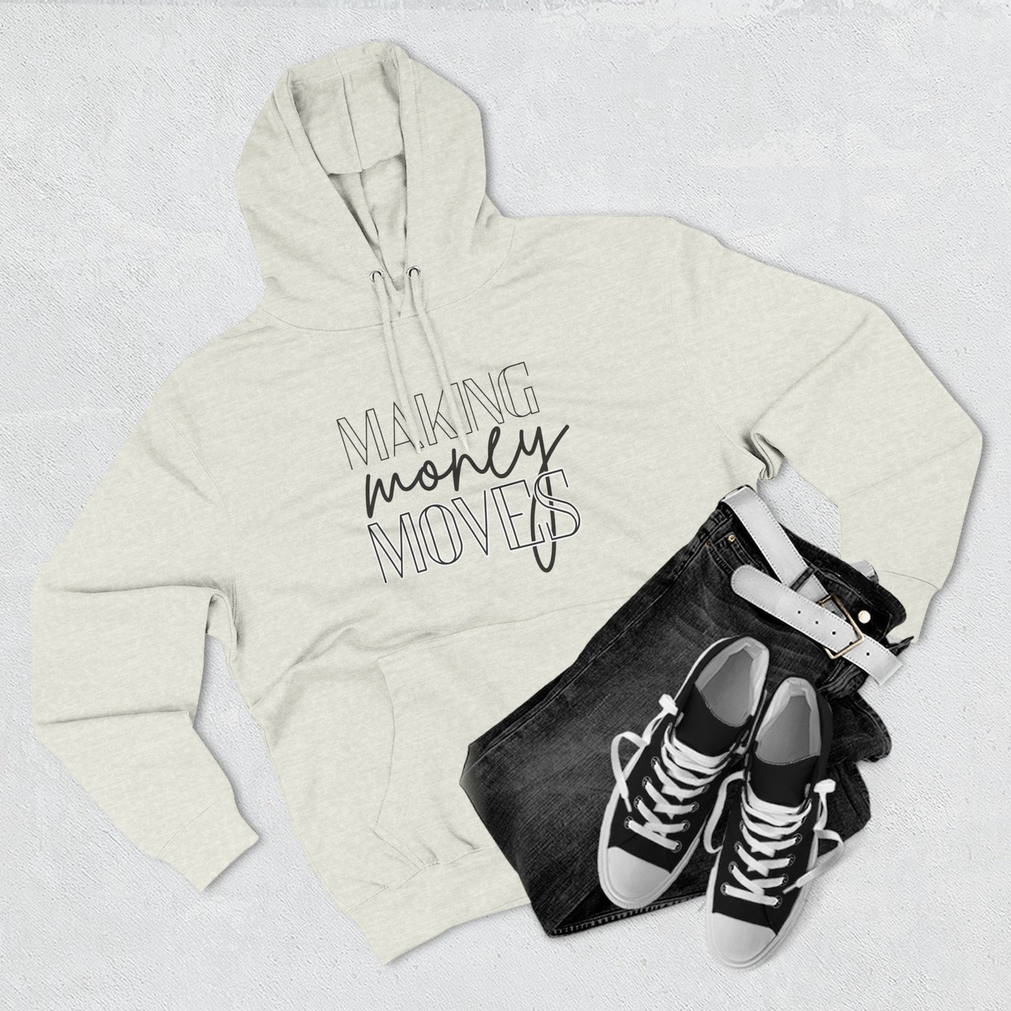 Motivational Fleece Hoodie | Making Money Moves Sweatshirt for Entrepreneurs