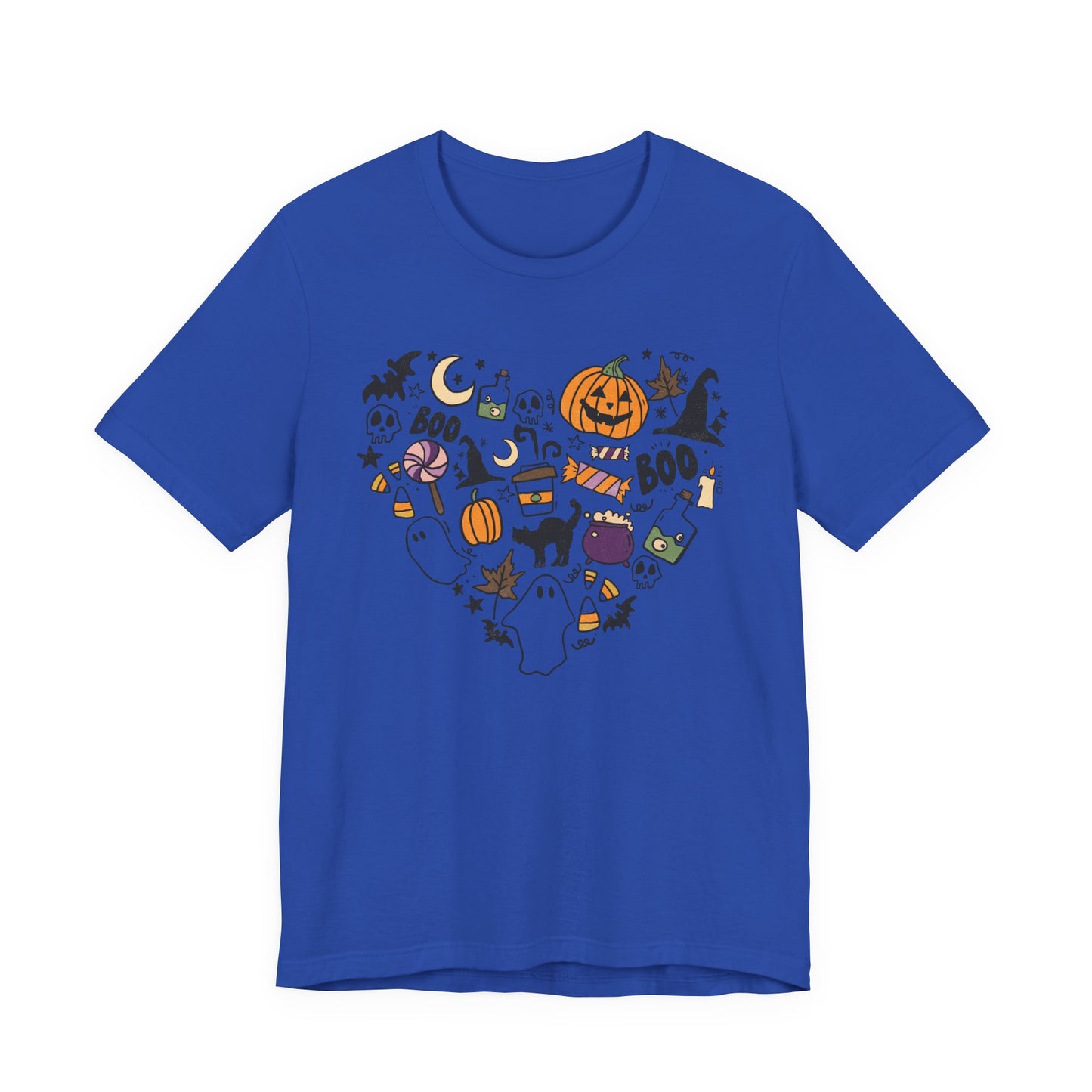 Halloween Heart Graphic Tee – Spooky Cute Fall Shirt