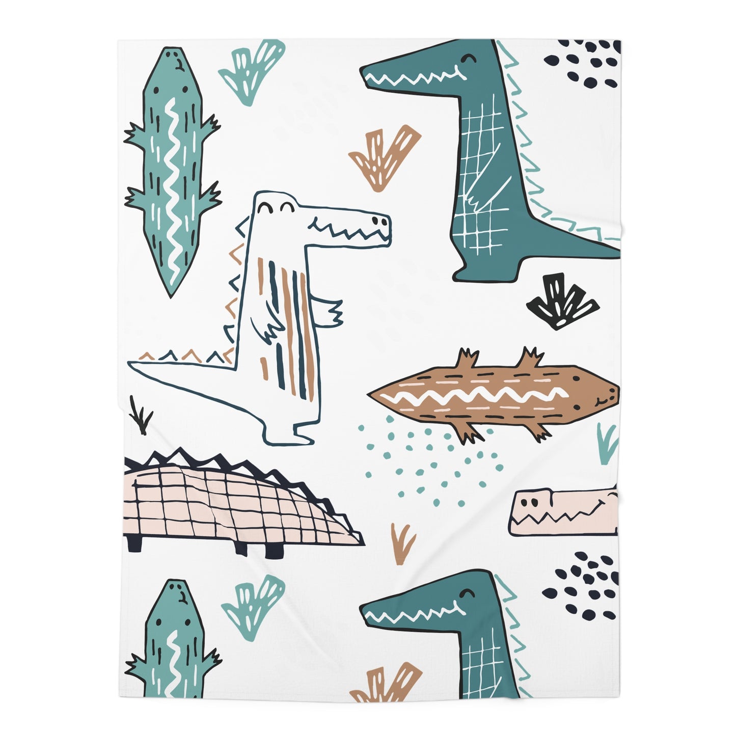 Dinosaur Baby Swaddle Blanket | Cute Infant Blanket for Boys & Newborn Gift