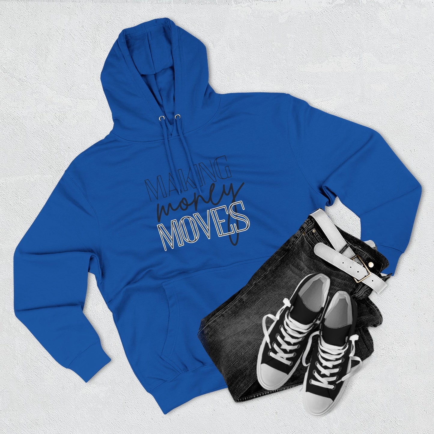 Motivational Fleece Hoodie | Making Money Moves Sweatshirt for Entrepreneurs