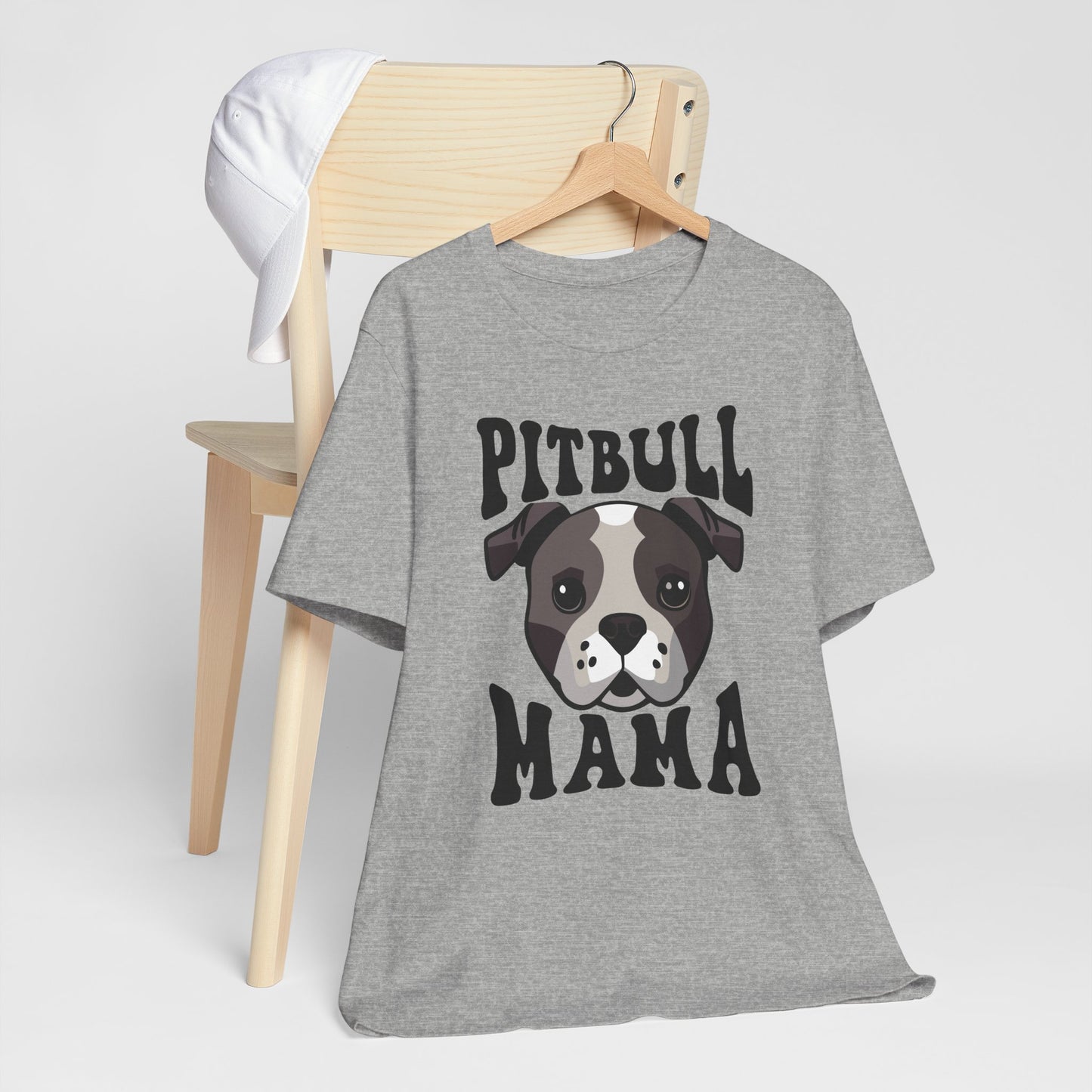Pitbull Mama T-Shirt | Cute Dog Lover Shirt, Pet Parent Gift & Animal Rescue Pride Apparel