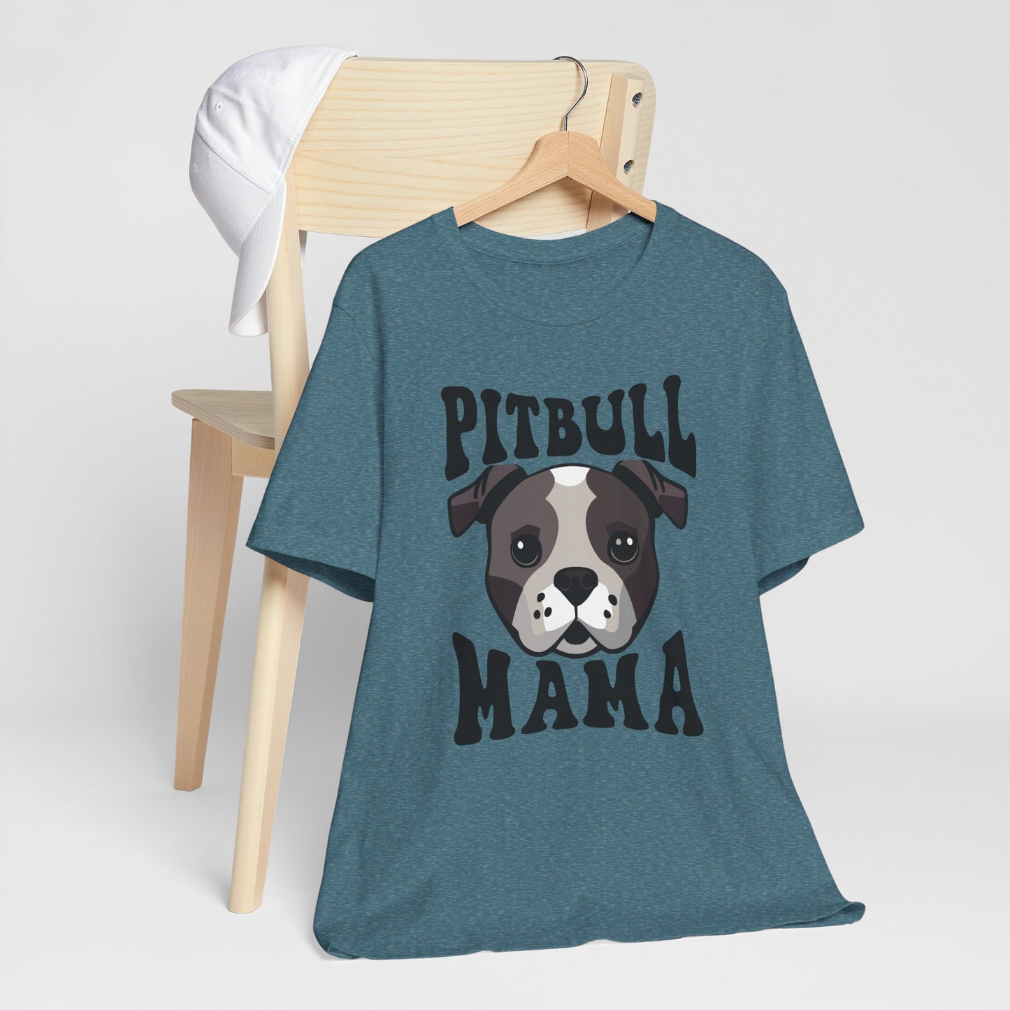 Pitbull Mama T-Shirt | Cute Dog Lover Shirt, Pet Parent Gift & Animal Rescue Pride Apparel