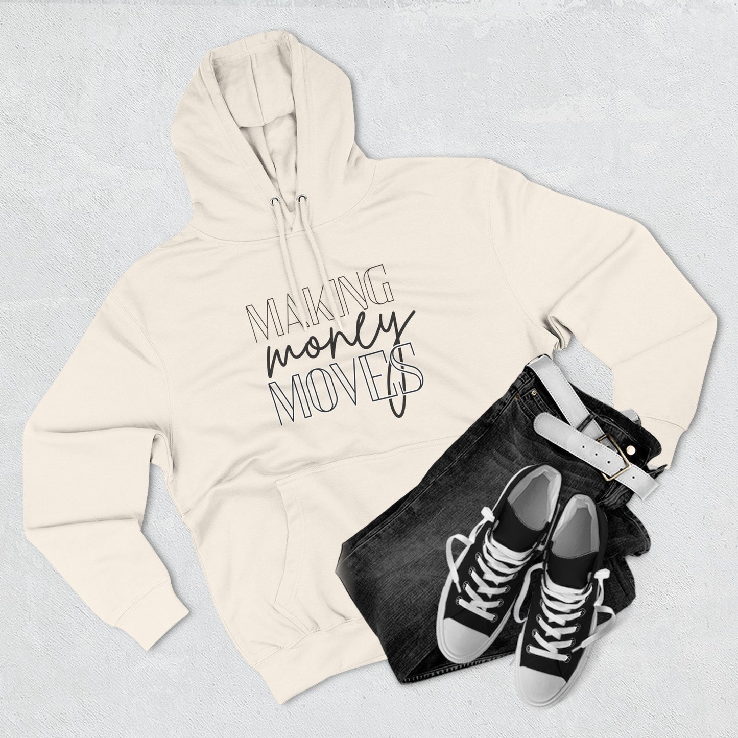 Motivational Fleece Hoodie | Making Money Moves Sweatshirt for Entrepreneurs