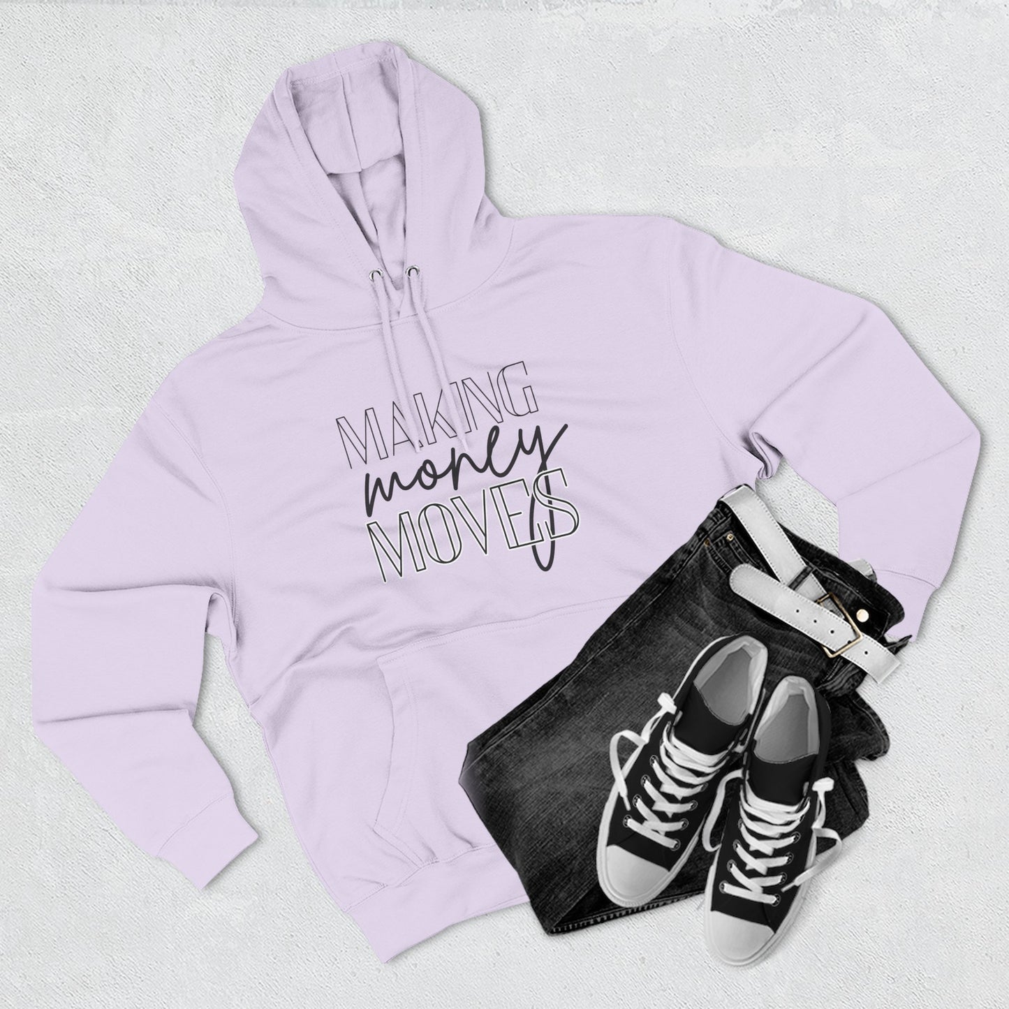 Motivational Fleece Hoodie | Making Money Moves Sweatshirt for Entrepreneurs