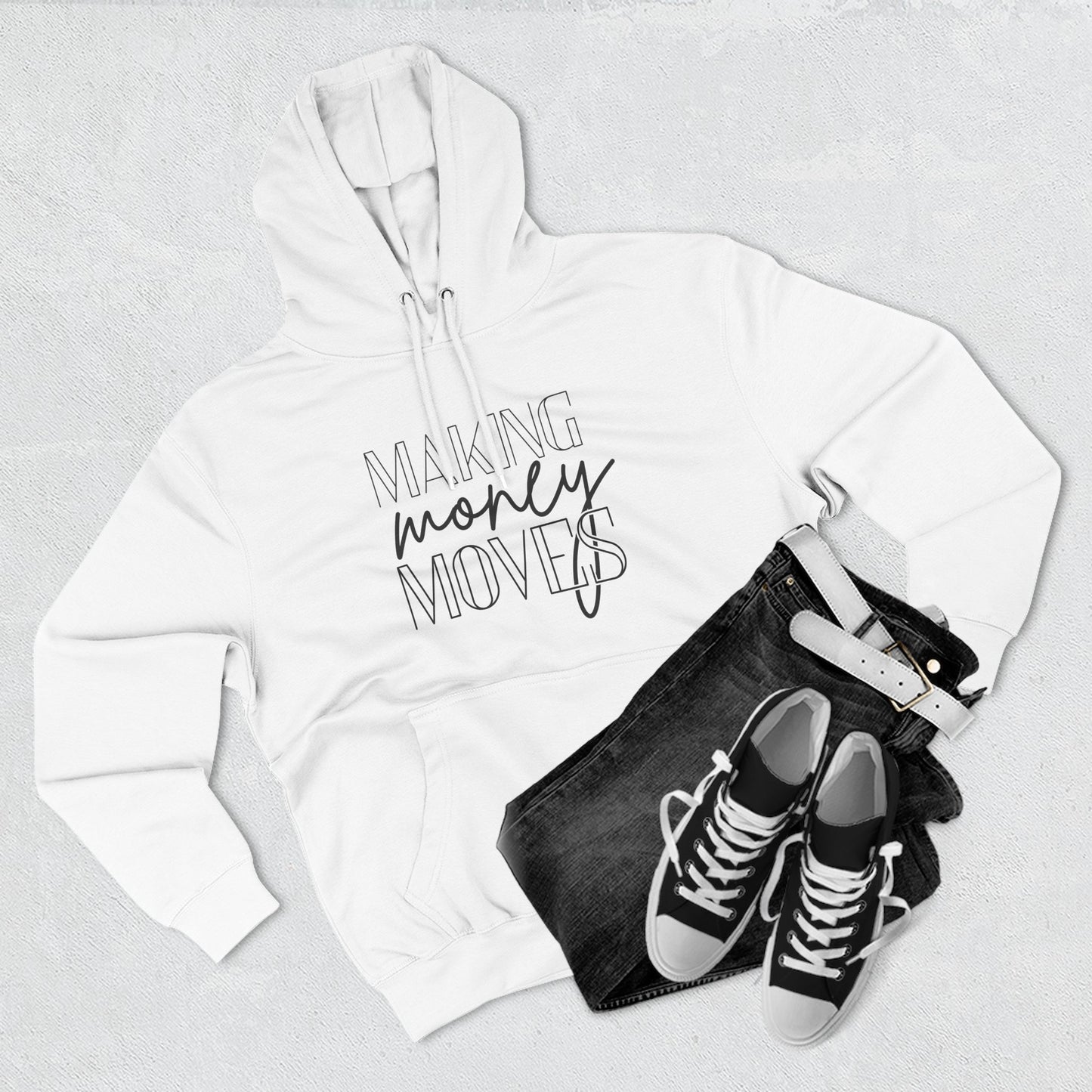 Motivational Fleece Hoodie | Making Money Moves Sweatshirt for Entrepreneurs