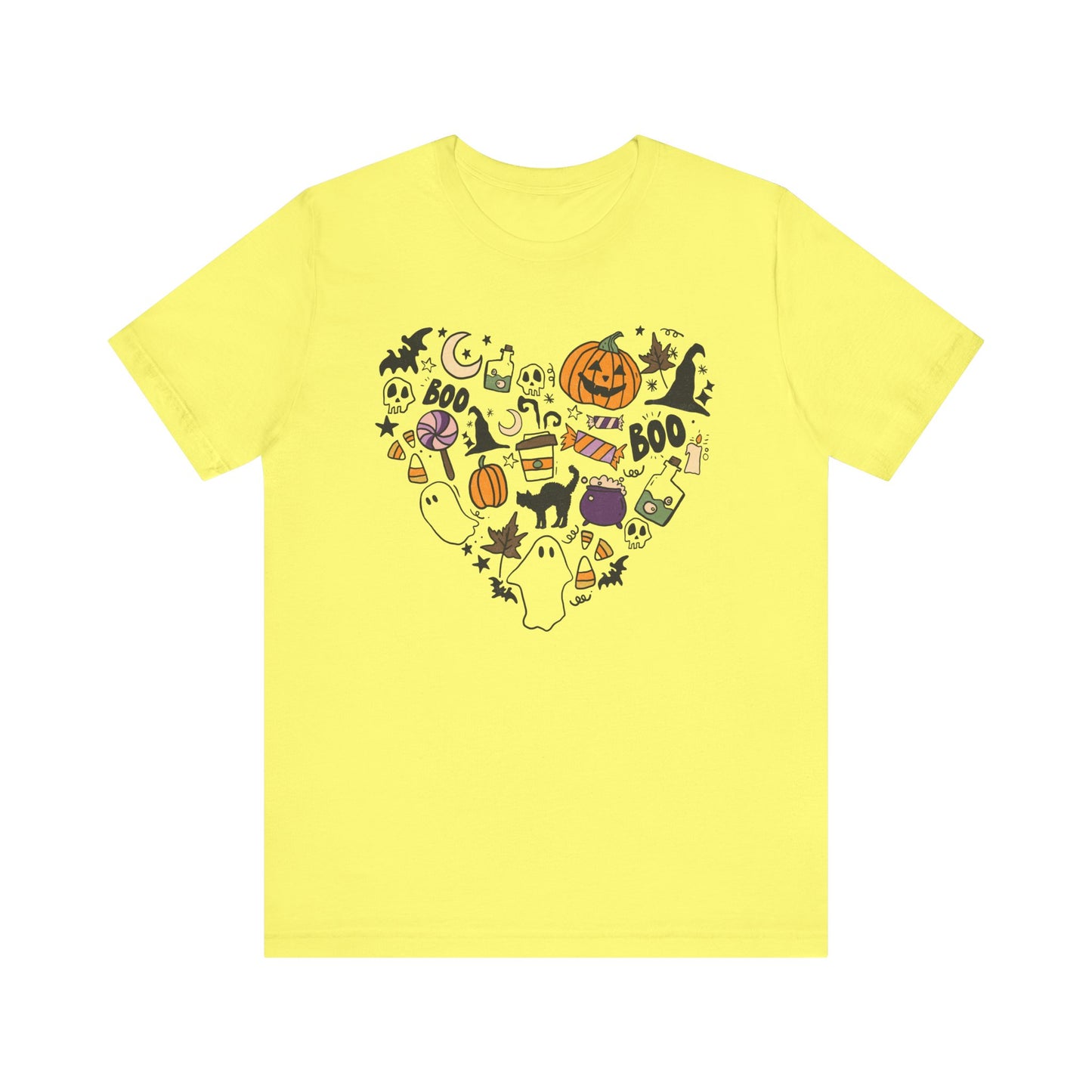 Halloween Heart Graphic Tee – Spooky Cute Fall Shirt