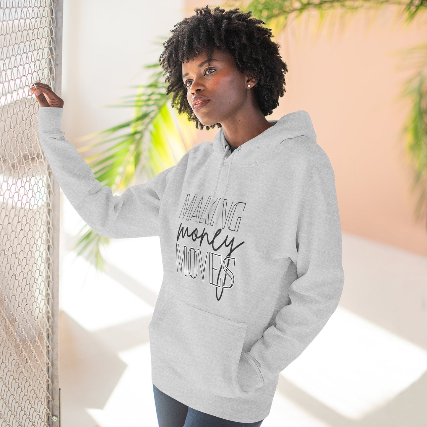 Motivational Fleece Hoodie | Making Money Moves Sweatshirt for Entrepreneurs