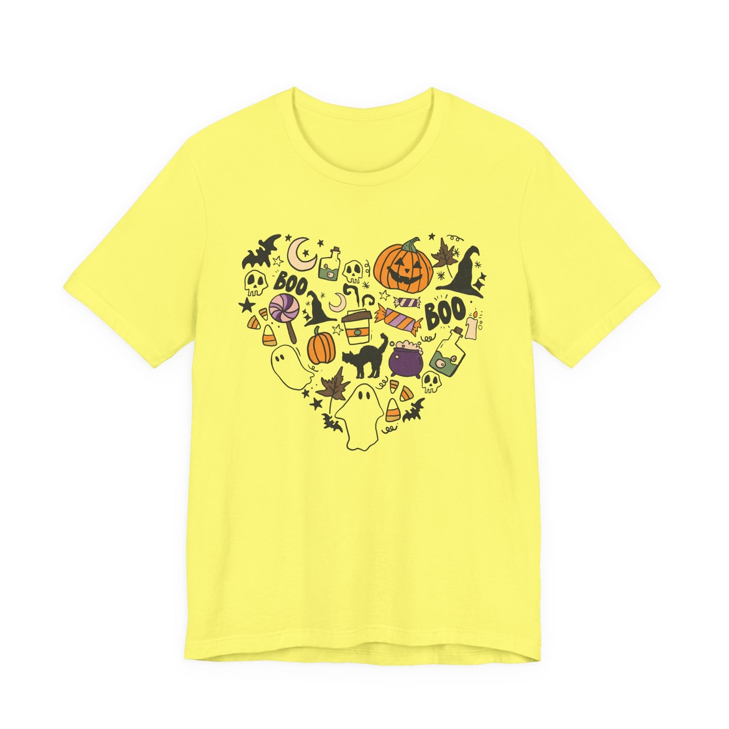 Halloween Heart Graphic Tee – Spooky Cute Fall Shirt