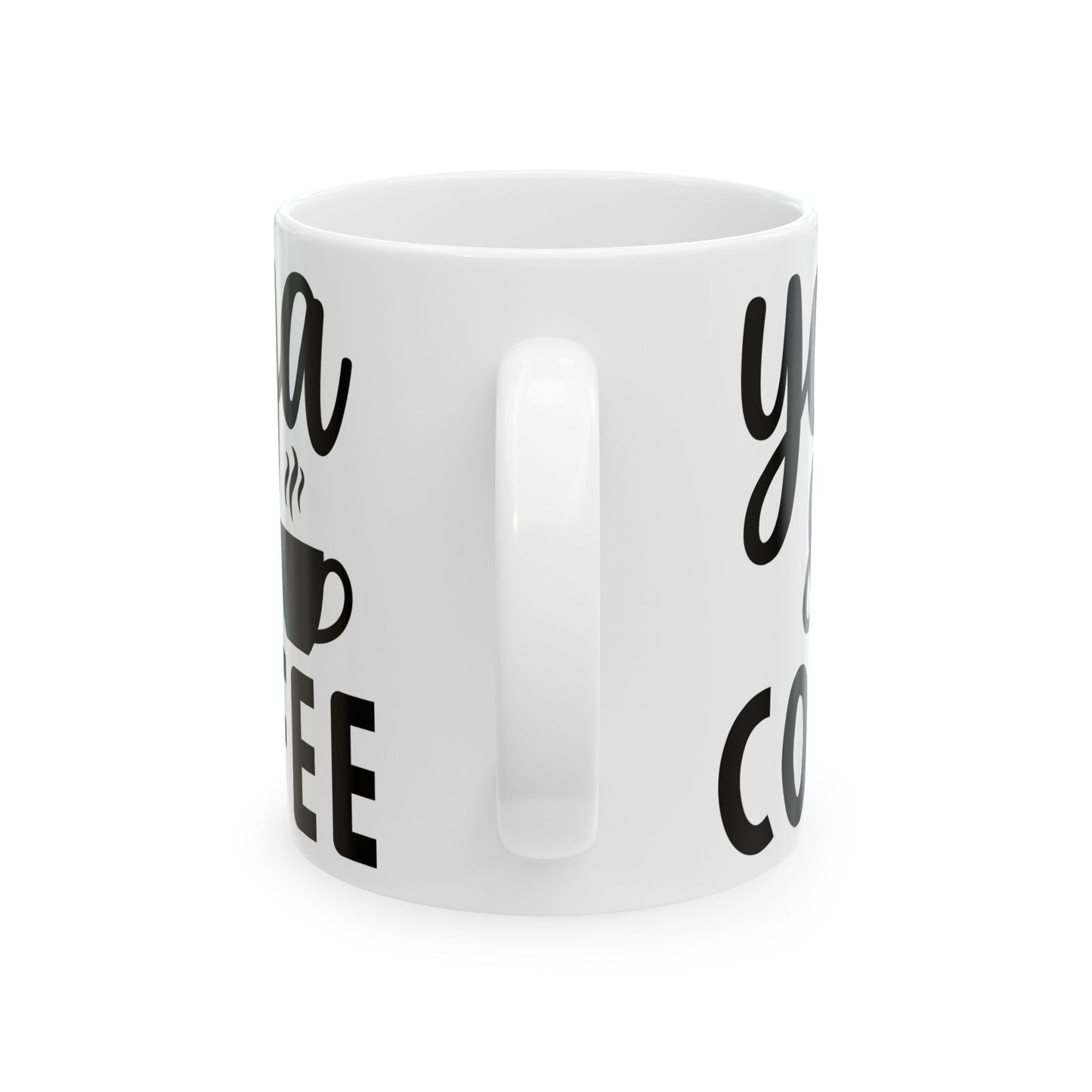 Yoga & Coffee Ceramic Mug | Inspirational Drinkware for Yoga Lovers