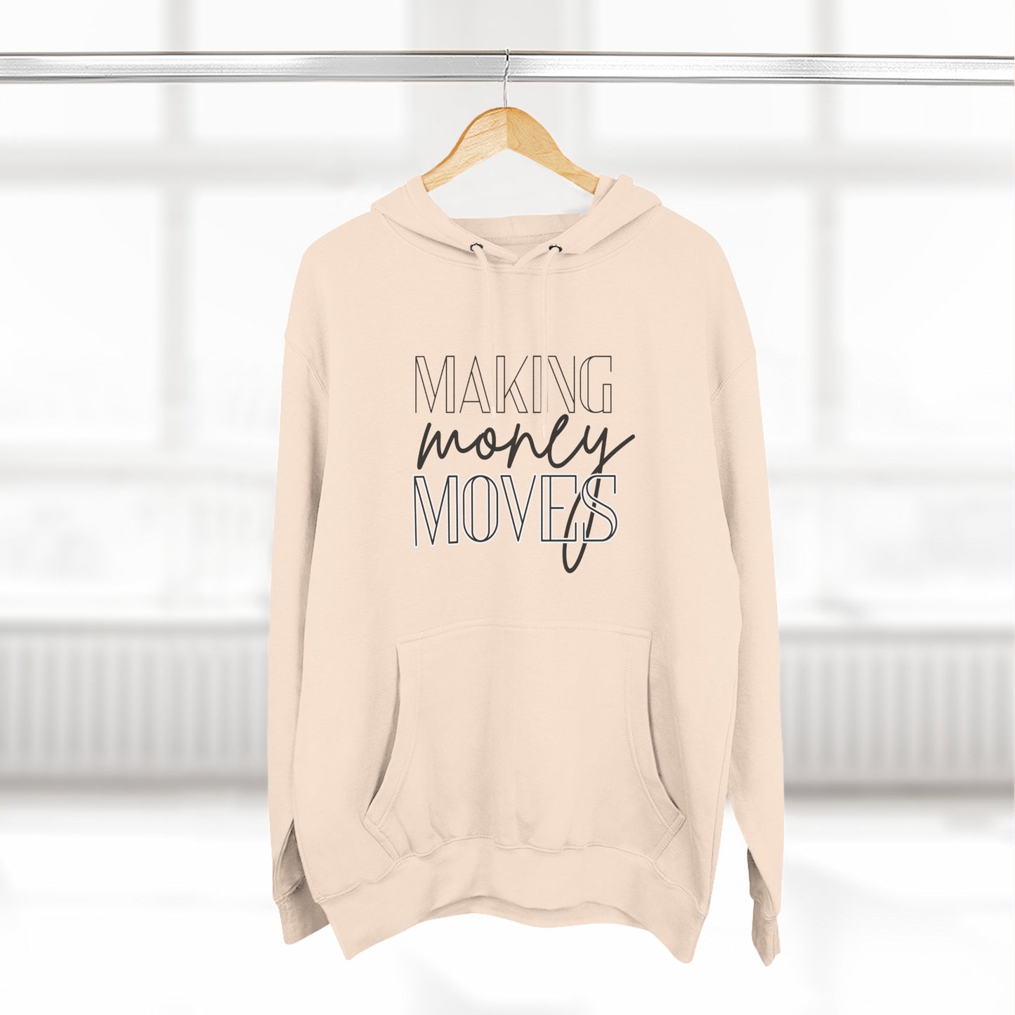 Motivational Fleece Hoodie | Making Money Moves Sweatshirt for Entrepreneurs