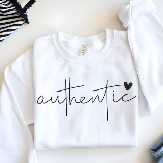 Authentic Crewneck Sweatshirt | Cozy Everyday Wear, Casual Style & Gift for Friends