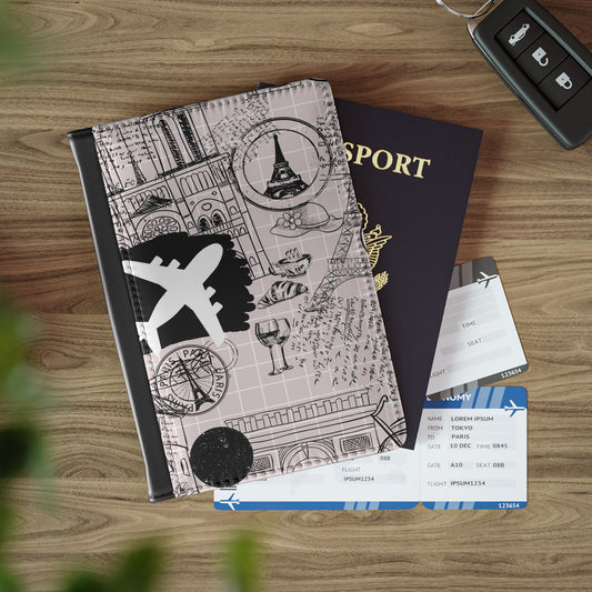 Travel Passport Cover – Stylish Passport Holder, Vacation Essential & Gift for Travelers