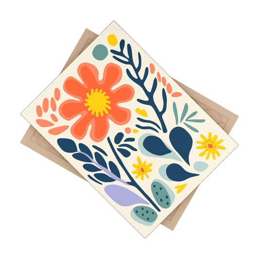 Colorful Floral Ceramic Tile – Unique Wall Art, Spring Home & Garden Décor Gift