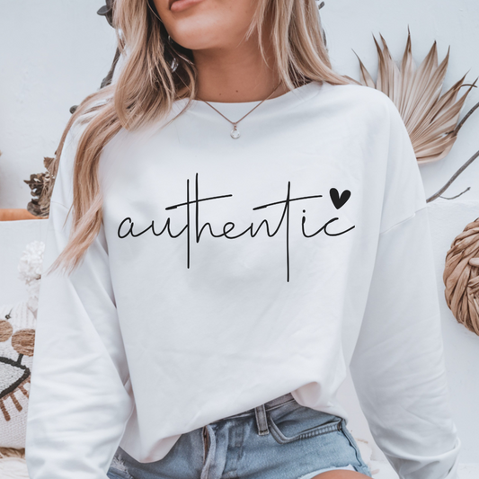 Authentic Crewneck Sweatshirt | Cozy Everyday Wear, Casual Style & Gift for Friends